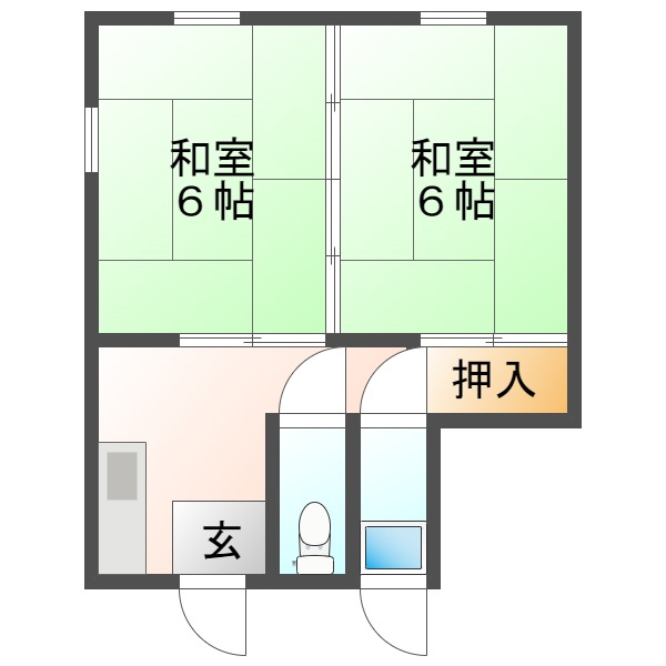 古賀アパートの間取り