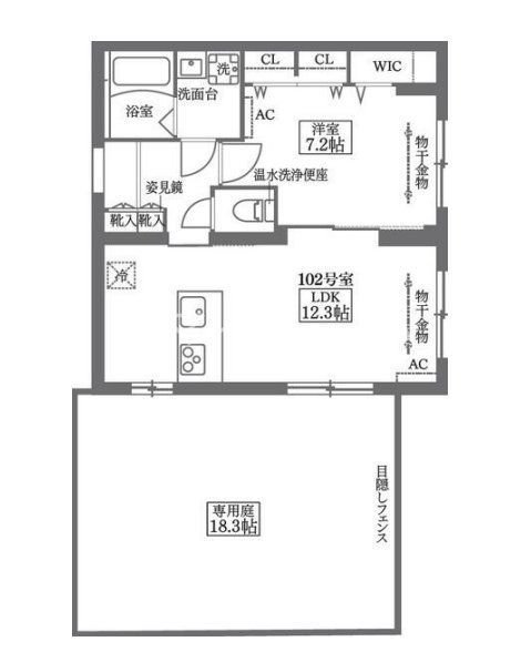 ＣＯＣＯＣＵＢＥ大森本町の間取り