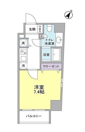 【港区赤坂のマンションの間取り】