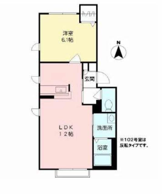 シャーメゾン鳴滝Ｄの間取り