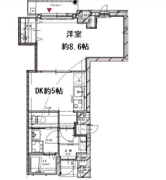 墨田区文花のマンションの間取り