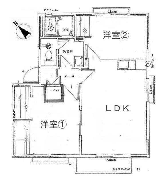 ディアス藤下　Ｂ棟の間取り