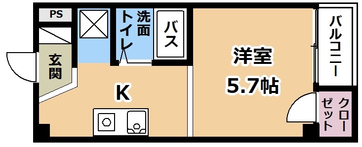 草津市南笠東のマンションの間取り