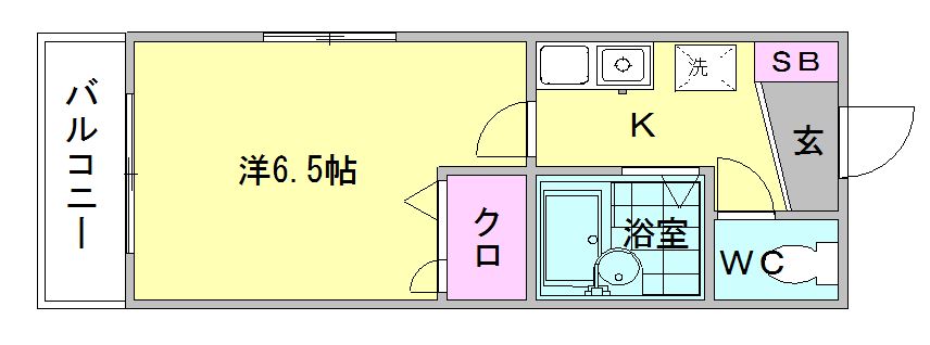 【スライビング冷泉の間取り】