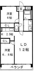 プランドール笠取の間取り