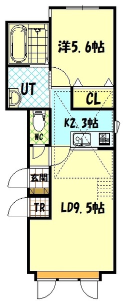 空知郡上富良野町富町のアパートの間取り