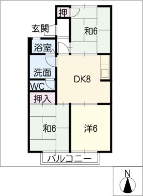 メゾンプレフェーレの間取り