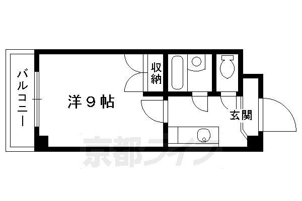 京都市下京区芦刈山町のマンションの間取り