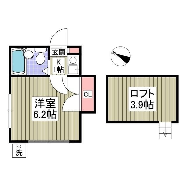 大和市代官のアパートの間取り