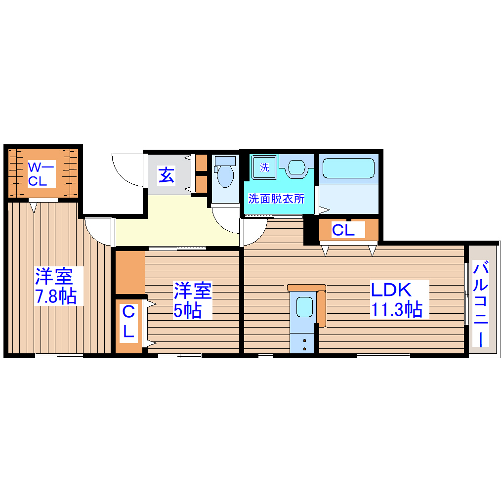 セレーネ向山の間取り