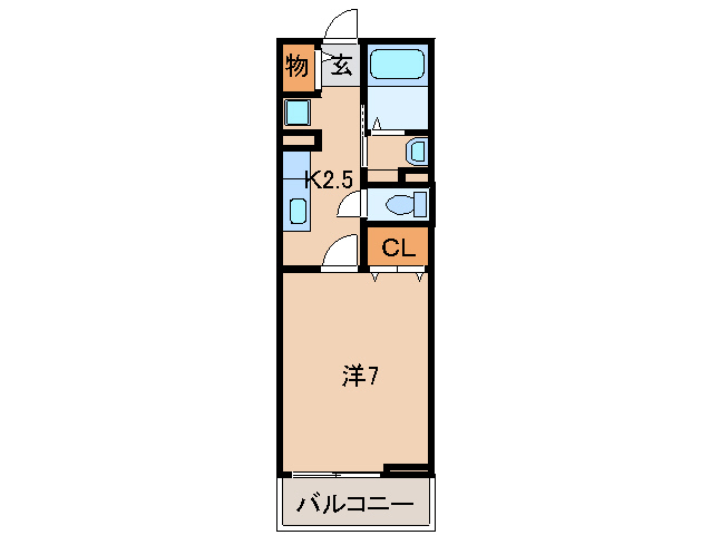 紀の川市粉河のアパートの間取り