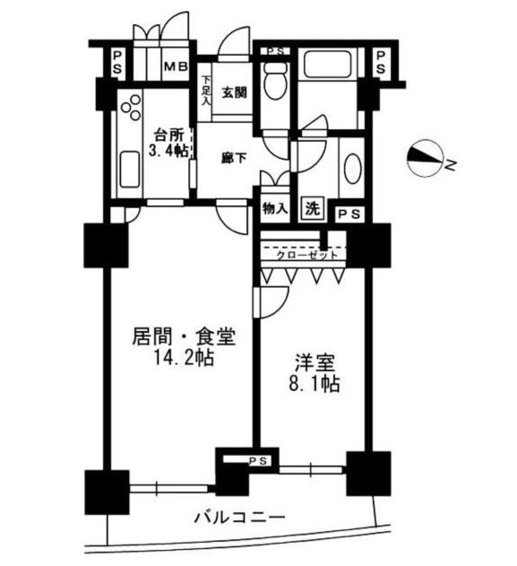 ミレニアムガーデンコートの間取り