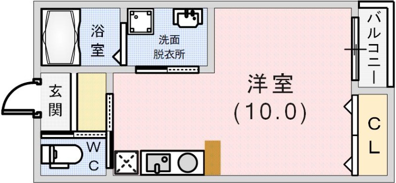 グランシャリオ山本通3の間取り