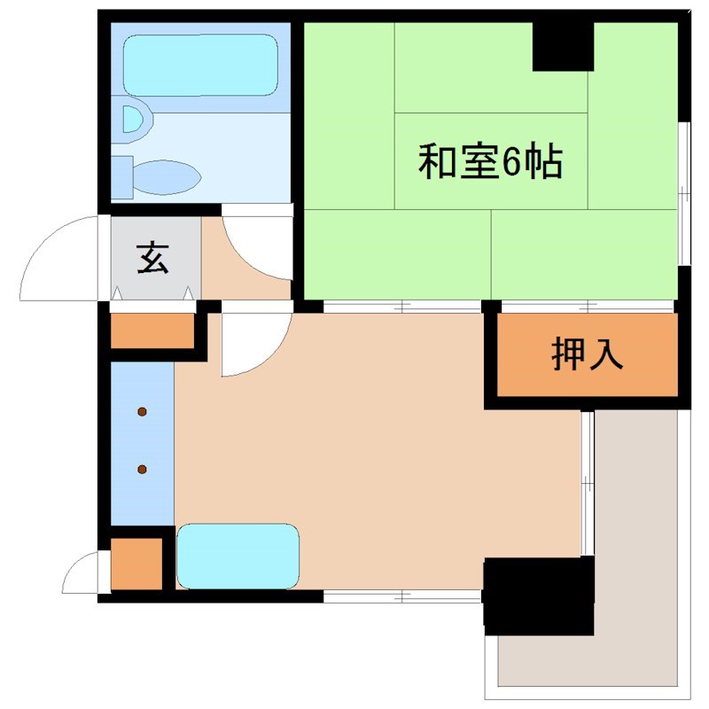 尼崎市南竹谷町のマンションの間取り