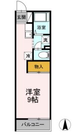 横浜市神奈川区白幡西町のアパートの間取り