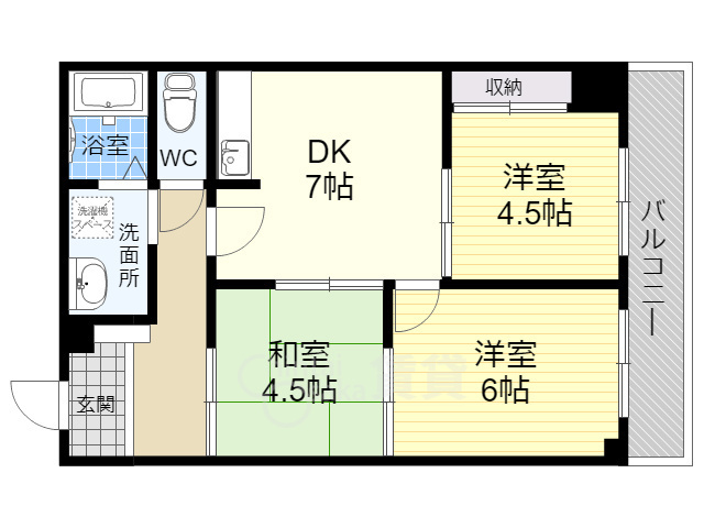 アーバンハイム川の間取り