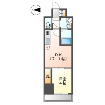 エスリード東別院ザ・セントレの間取り