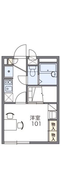 多摩市百草のアパートの間取り