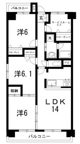 シャオリーコートの間取り