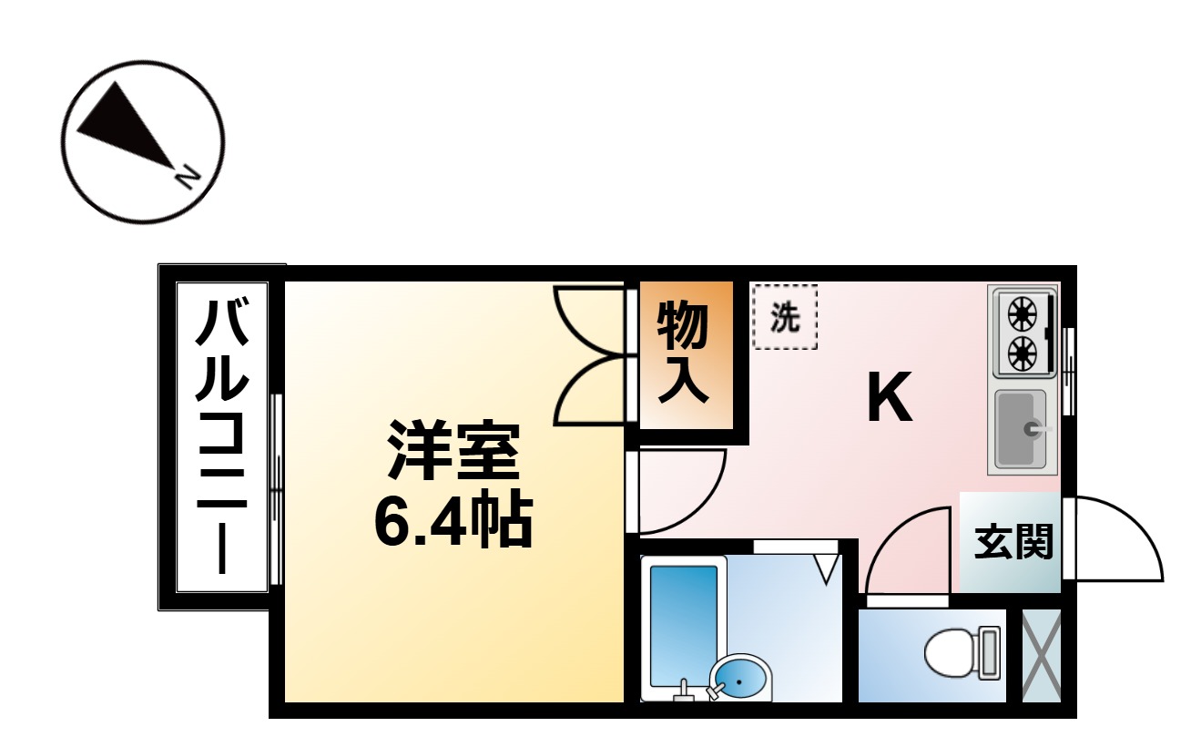 東金市菱沼のアパートの間取り