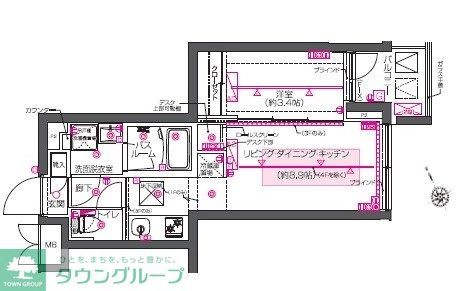 ZOOM西早稲田の間取り