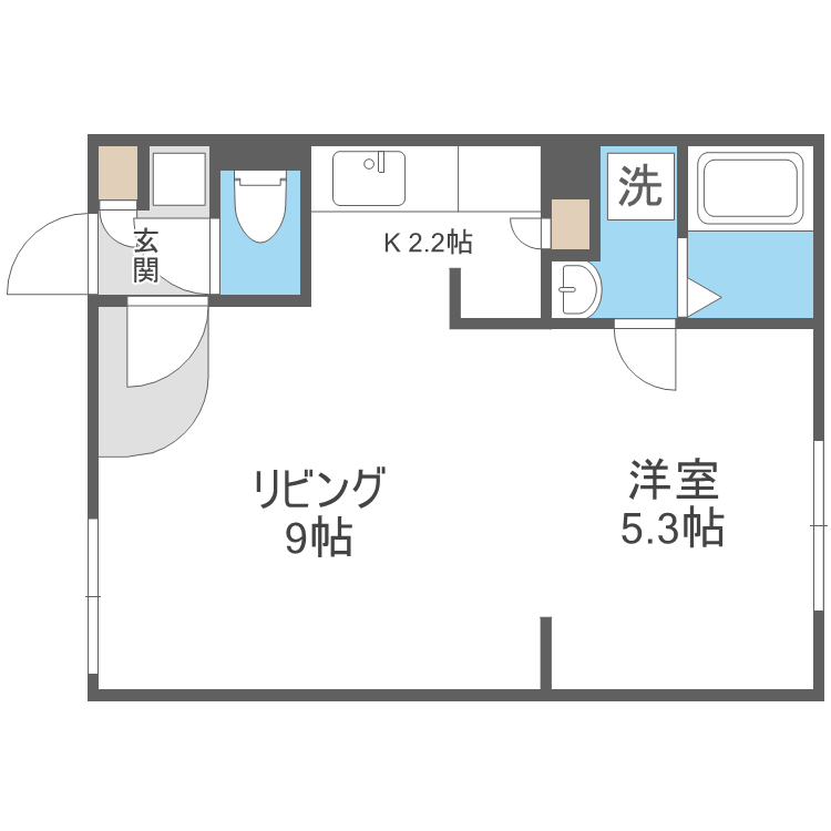 Ｍ－ＳＴＡＧＥ北９条の間取り