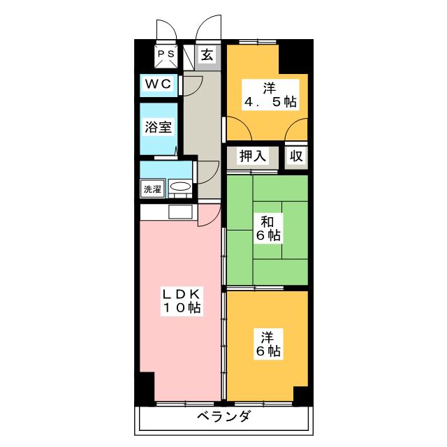 クレアコート吹上の間取り