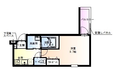 フジパレス西桜木町の間取り