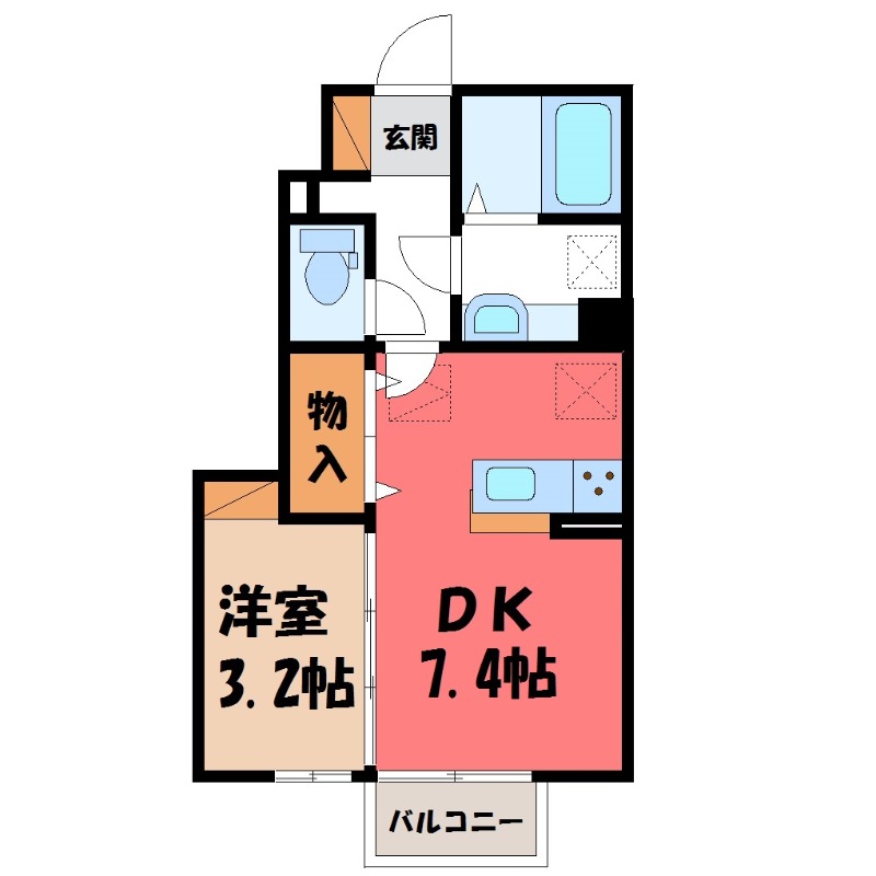 フォーゲルテラス ロート IVの間取り