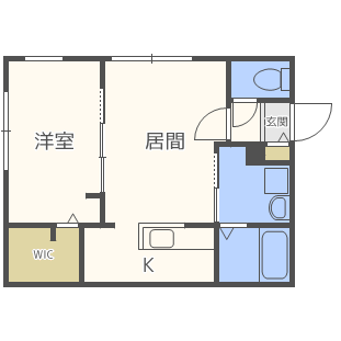 北海道札幌市豊平区月寒西一条７（マンション）の賃貸物件の間取り