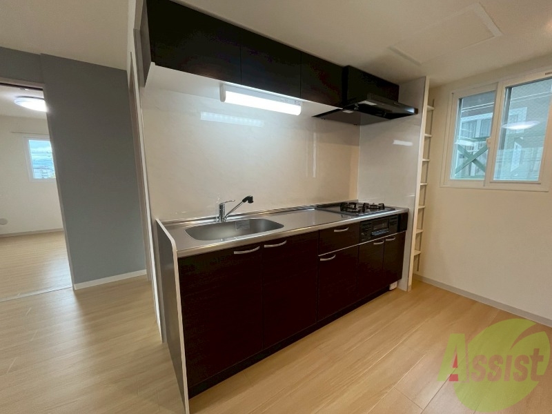 キッチン　キッチンはスペースも広々していて使いやすそうですよ！