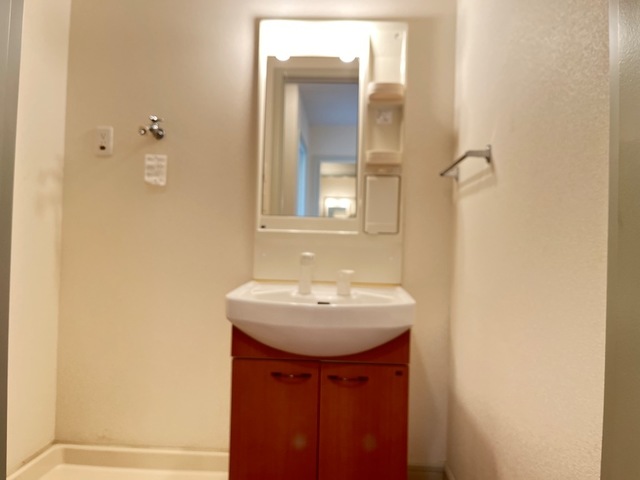 洗面設備　使いやすい洗面所です