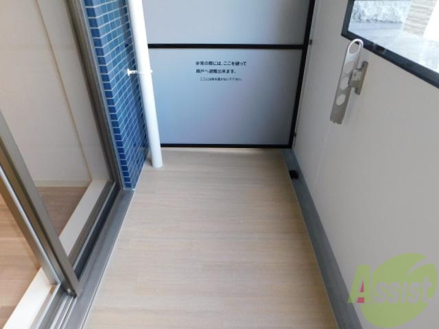 バルコニー　通風良好です