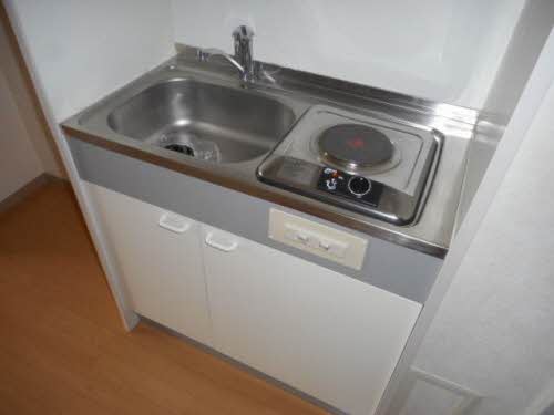 キッチン　電気コンロ搭載♪