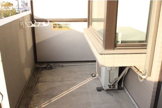 バルコニー　※他号室の写真です。