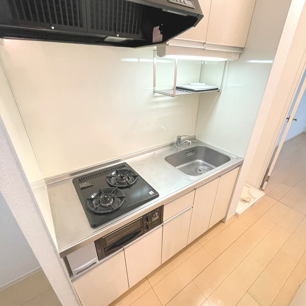 キッチン　2口ガスコンロ付きキッチンです