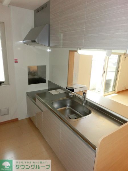 キッチン　２口ガスコンロ設置可能