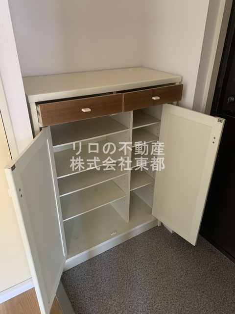 玄関　下駄箱付なので、玄関はいつでもスッキリ片付きます☆