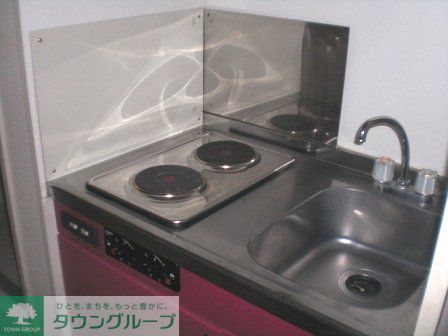 キッチン　電気コンロ2口