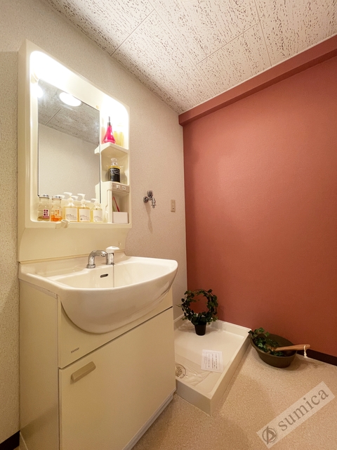 洗面設備　シャンプードレッサー付き・朝シャンもこちらで♪♪