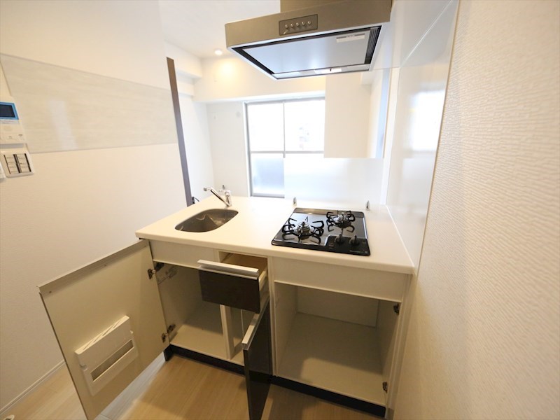 キッチン　システムキッチン（ガス2口コンロ付）カウンターキッチン