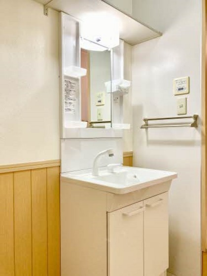 洗面設備　他号室のお写真です