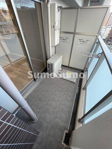 バルコニー　お洗濯にも便利なバルコニー付き