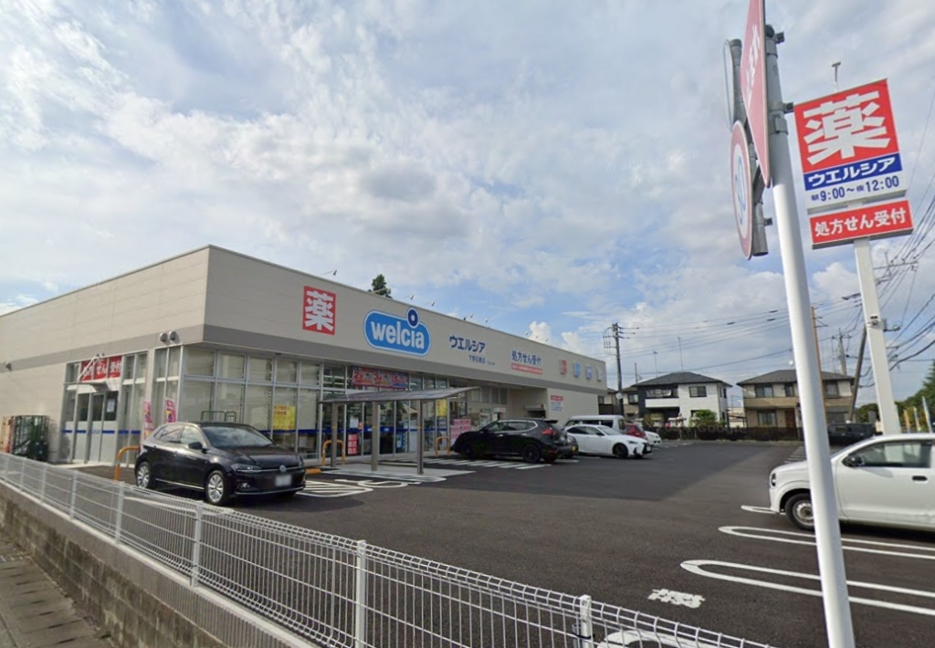 ドラックストア　ウエルシア 下野石橋店（ドラッグストア）まで600m