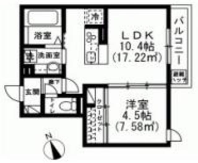 ソレイユ調布の間取り写真