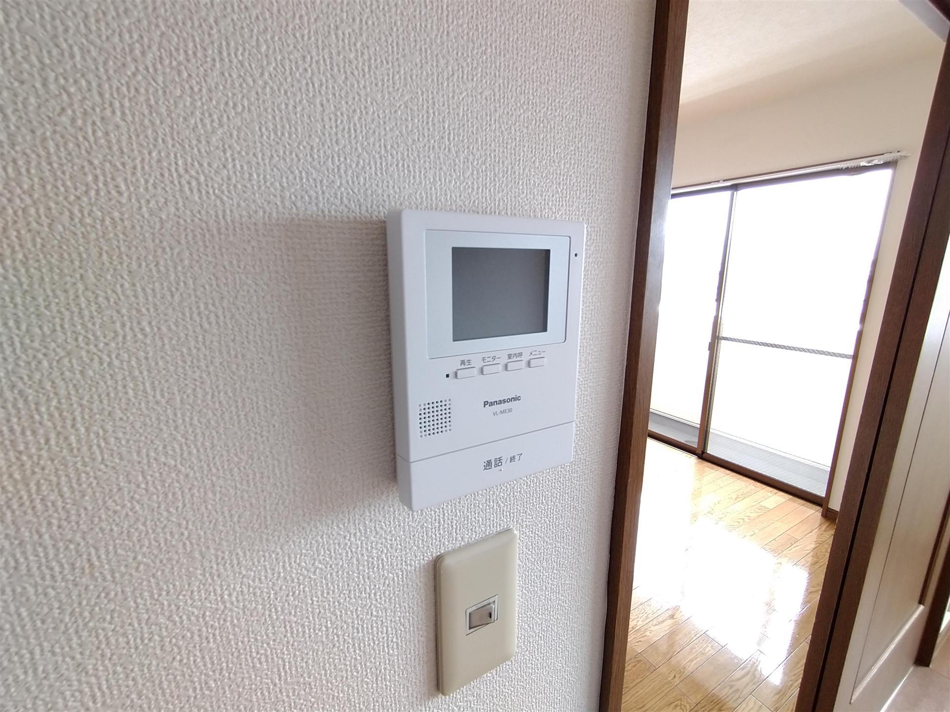 セキュリティ　ＴＶ付モニターホンなので安心です