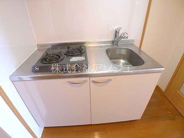キッチン　システムキッチン2口ガスコンロ