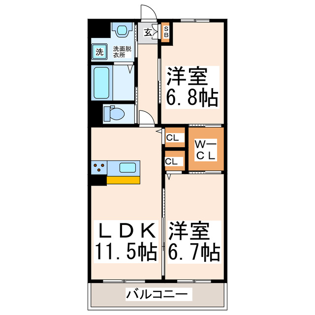 コンフォートREIWAの間取り写真