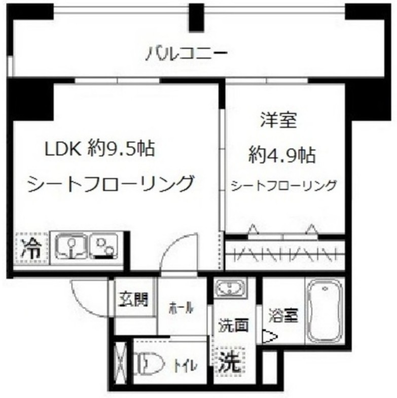 ＪＲ山手線 池袋駅 徒歩6分 8階建 築8年の間取り写真