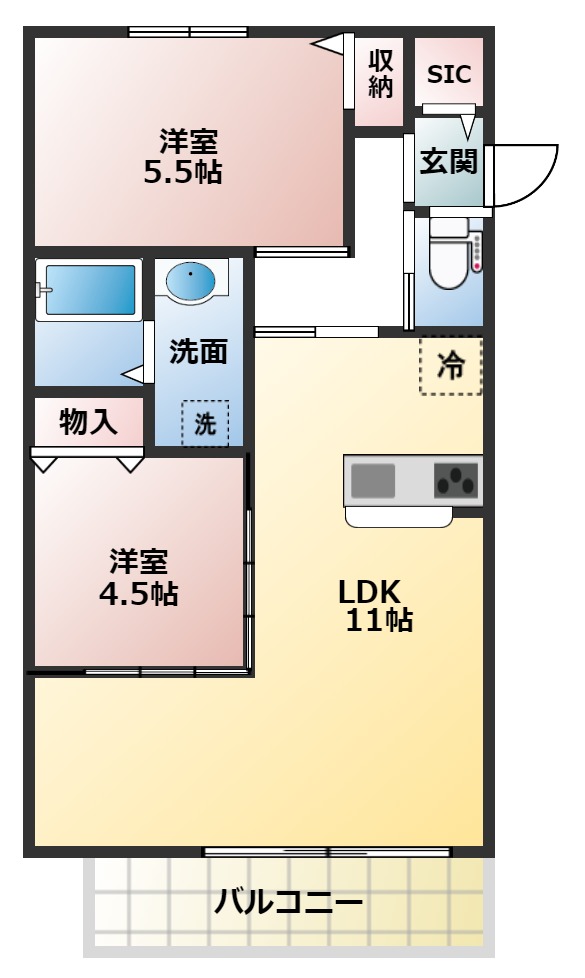 グランドソレーユ東山本IIの間取り写真